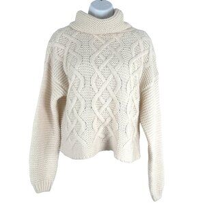 Keepsake The Label Turtleneck Sweater Medium Wool Blend‎ NWT FS-1287